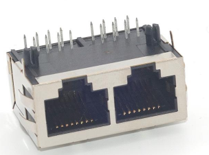 RJ45-9903 1X2 全包 扁針