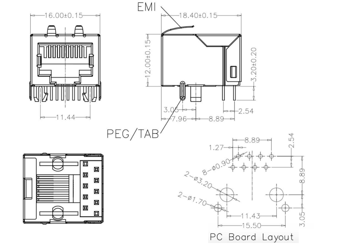 RJ45-5603 1X1 全包