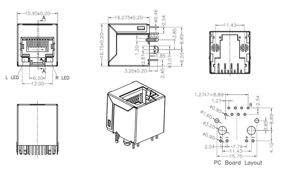 RJ45-524L 1X1