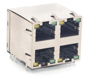 RJ45-880B 2X2 反彈 圓針 有燈