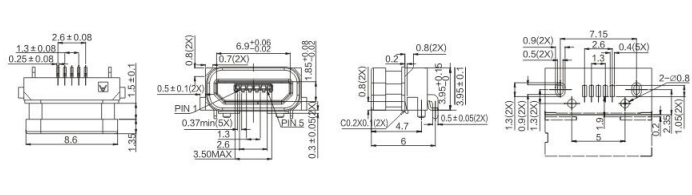防水Micro 5p-05-002
