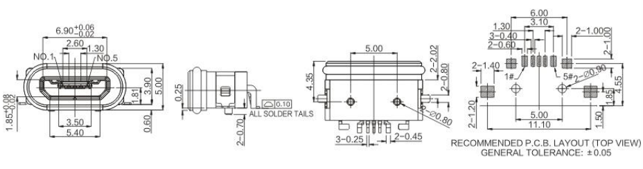 防水Micro 5p-05-008/009