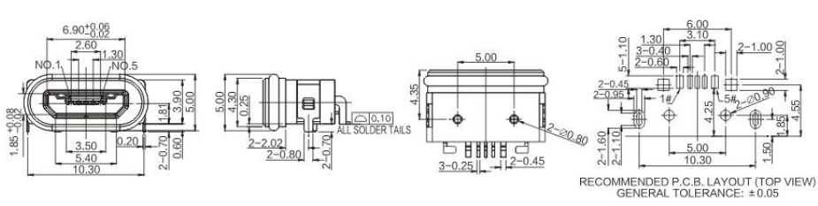 防水Micro 5p-05-008/009