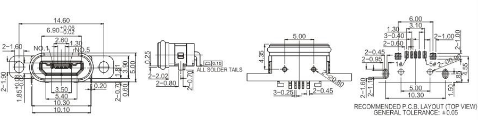 防水Micro 5p-05-010/011