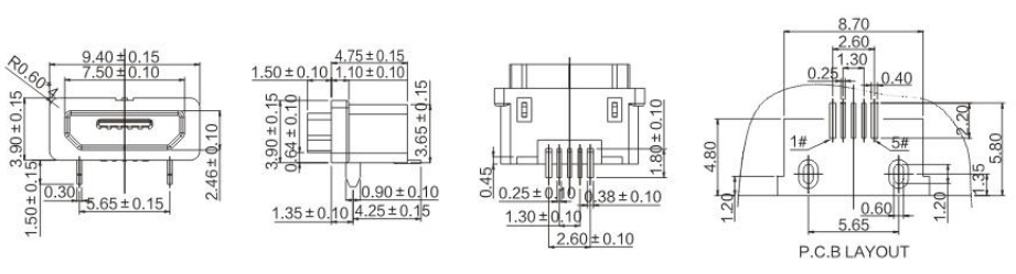 防水Micro 5p-05-012/013