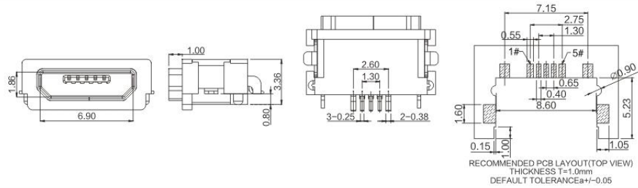 防水Micro 5p-05-012/013