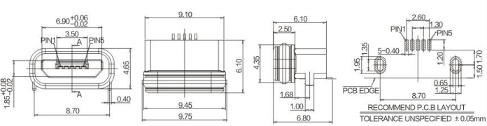 防水Micro 5p-05-002/004