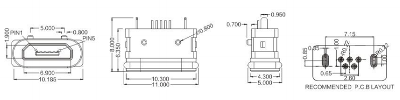 防水Micro 5p-05-014