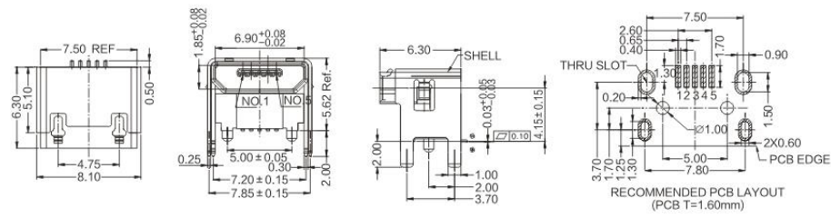  Micro USB BMOF-05-009/010