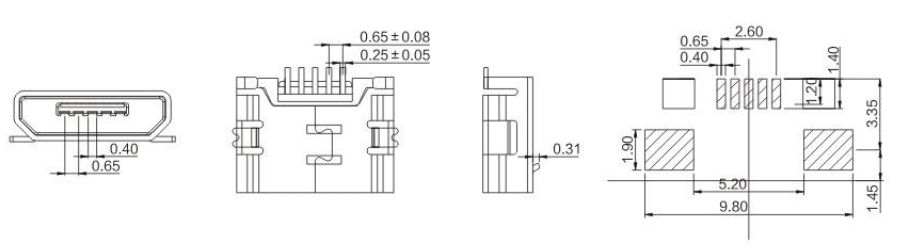 Micro USB  BMOF-05-005