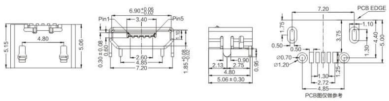 Micro USB  BMOF-05-011