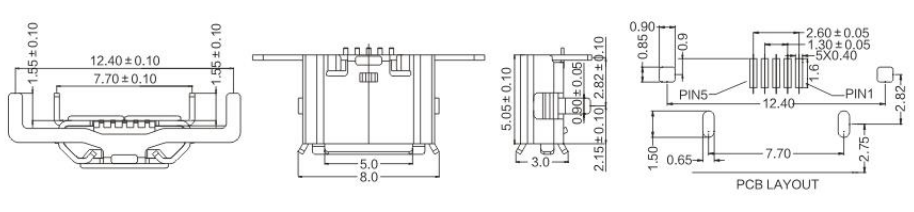 Micro USB  BMOF-05-012