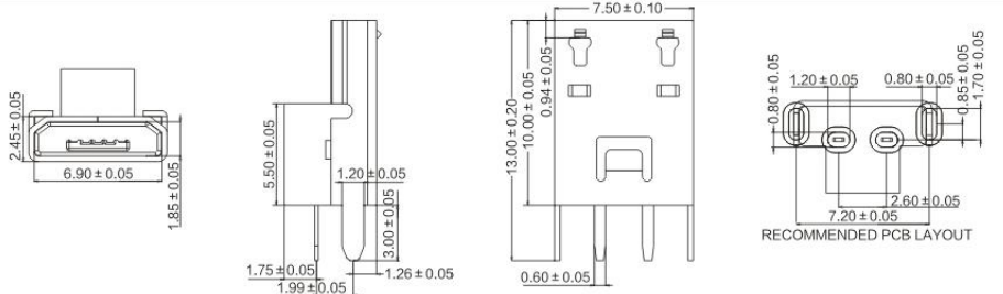  Micro USB BMOF-05-017/018