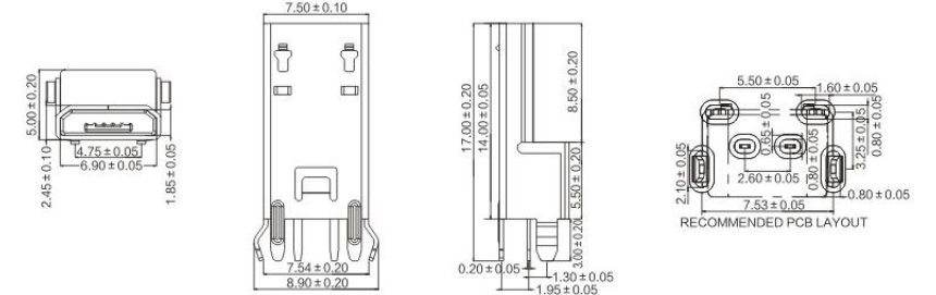  Micro USB BMOF-05-017/018