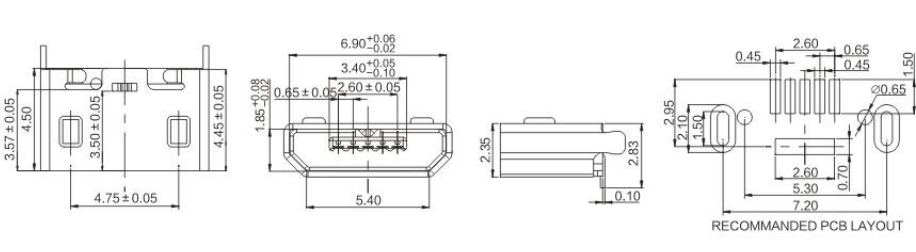 Micro USB BMOF-05-019/020