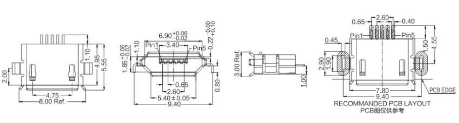  Micro USB BMOF-05-027/028