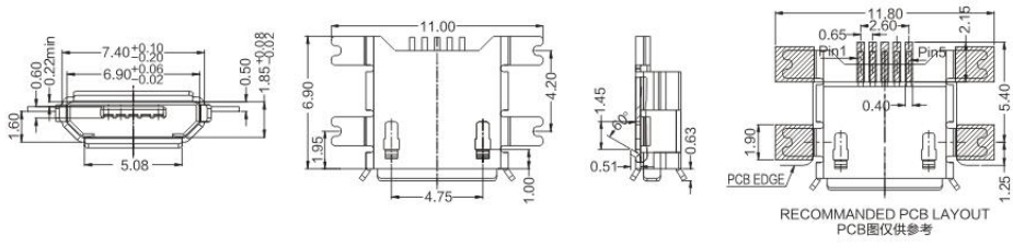  Micro USB BMOF-05-027/028
