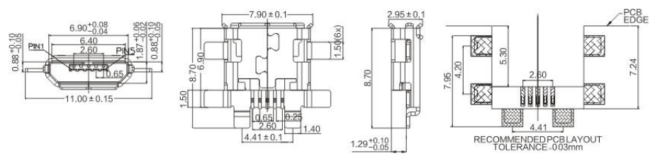 Micro USB  BMOF-05-031