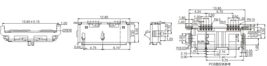  Micro USB BMOF-10-003/004