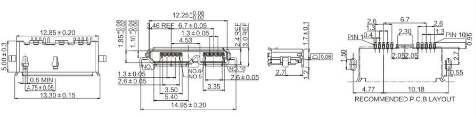 Micro USB  BMOF-010-005