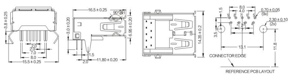 USB 3.0 AF BUBF-09-001