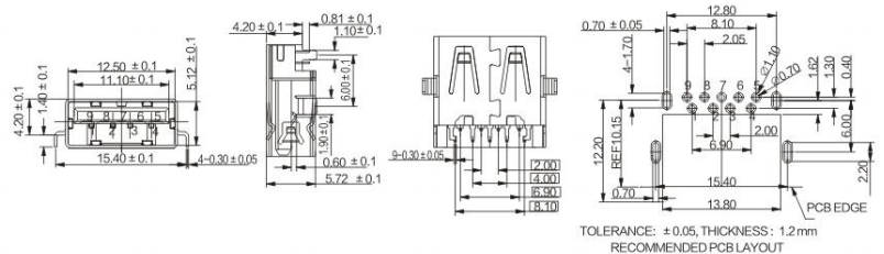 USB 3.0 AF BUBF-09-004/005