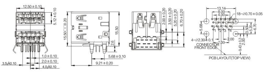 USB 3.0 AF BUBF-18-001/002